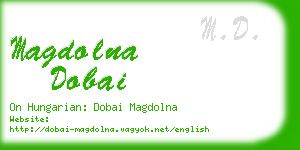 magdolna dobai business card